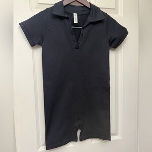 Fashion NovaSport Black Short Sleeve Jumpsuit